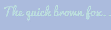 Image with Font Color BBDDDD and Background Color AABBDD